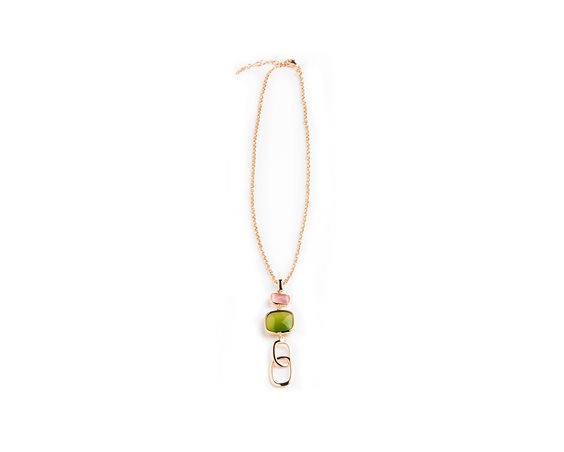 Collar Madì Mujer Catene lime in Plata Quarzo idrotermale 39022 - 39022